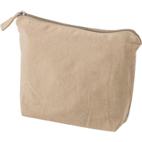 Recycled cotton cosmetic bag. 180gm / 6.3oz