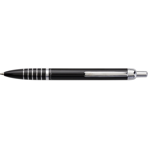 Charles Dickens® ballpen with metal clip and rings on the lower barrel, black ink; presented in a translucent presentation box (sold per 36 pieces, price per piece, delivered in di