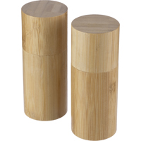 Bamboo spice mill set (2pc)