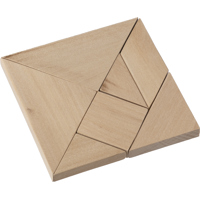 Wooden tangram puzzle