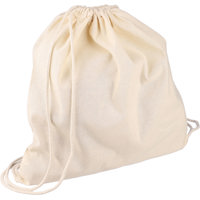 Oeko-Tex cotton drawstring backpack. (140gm / 5oz)