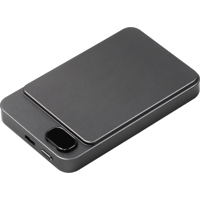 The Powerwave - BrandCharger recycled stainless steel wireless power bank. 5000 mAh