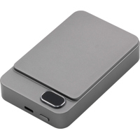 The Powerwave - BrandCharger recycled steel wireless power bank. 10000 mAh