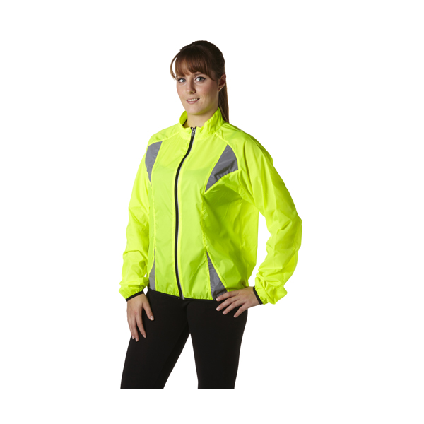 Nylon (190T) fluorescent runners jacket.