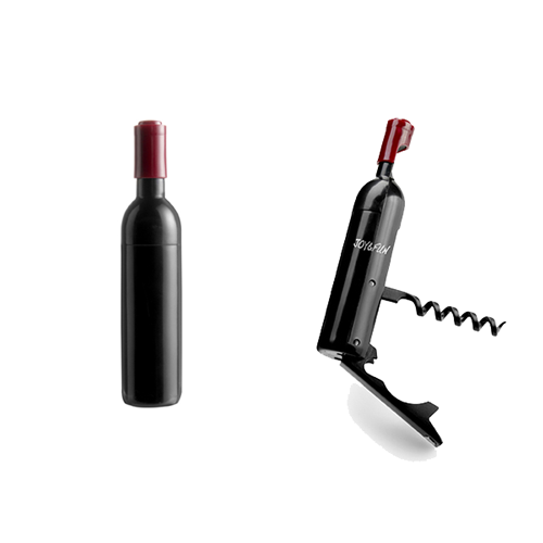 Wine bottle shaped opener