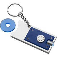 Key holder with coin (€0.50 size)