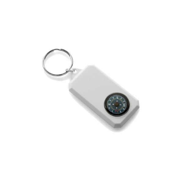 Plastic key holder compass.