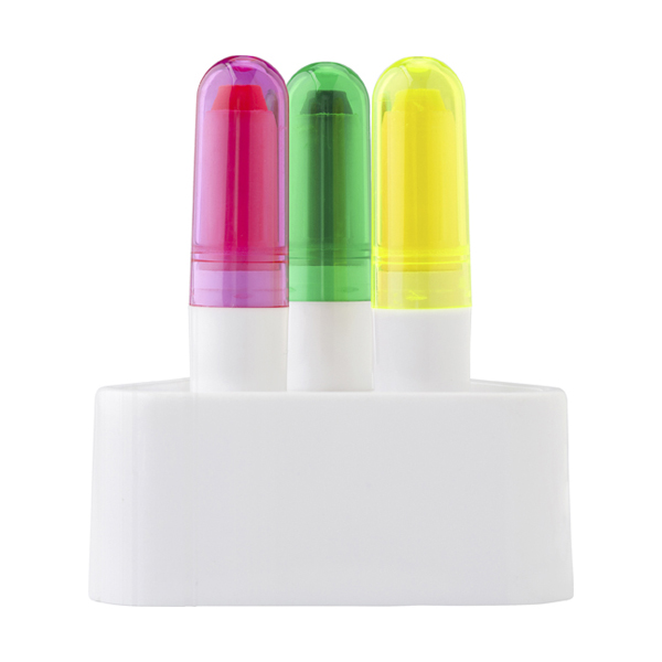 Set of three gel markers.