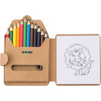 Cardboard colouring set