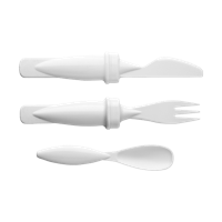 Plastic travel cutlery set,