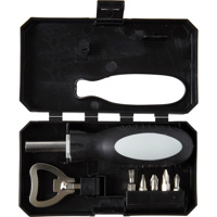 Tool set supplied in a black case. 8pc