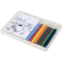 Set of colouring pencils and colouring sheets      