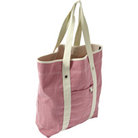 Twill cotton two-tone beach bag                    