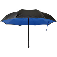 Automatic, reversible, twin-layer umbrella         