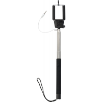 Selfie stick with push button