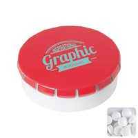 Round container with mints