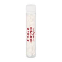 Plastic tube with dextrose mints