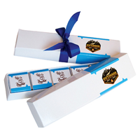 Chocolate box with ribbon