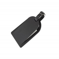 Hampton Leather Small Luggage Tag with Security Flap
