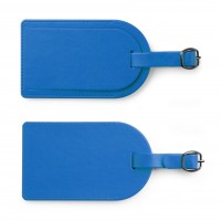 Large Luggage Tag with Security Flap in Soft Touch Vegan Torino PU.