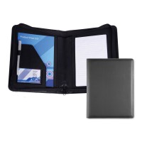 A5 Zipped Conference Folder in Soft Touch Vegan Torino PU. 