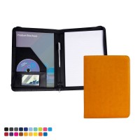 A4 Zipped Conference Folder in Soft Touch Vegan Torino PU. 