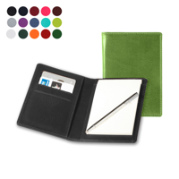 Pocket Jotter with Credit Card Pockets and Pen in a choice of Belluno Colours