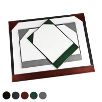 Hampton Leather A4 Desk Pad Blotter, made in the UK in a choice of 5 colours.
