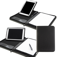A4 Zipped Adjustable Tablet Holder with a Multi Position Tablet Stand