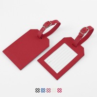 Rectangle Luggage Tag, finished in COMO a quality recycled vegan material.
