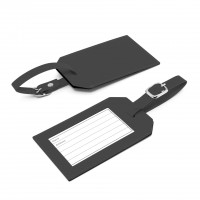 Rectangle Luggage Tag in Soft Touch Vegan Torino PU.