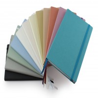 Cafeco Recycled A5 Casebound Notebook with Elastic Strap