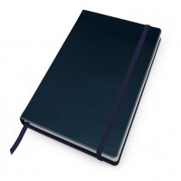 Hampton Leather A5 Casebound Notebook with Elastic Strap, made in the UK in a choice of 6 colours.
