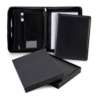 Sandringham Nappa Leather Deluxe A4 Zipped Ring Binder