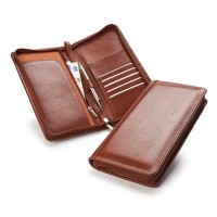 Accent Sandringham Nappa Leather Colours, Zipped Travel Wallet