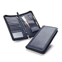 Accent Sandringham Nappa Leather Colours, Deluxe Zipped Travel Wallet