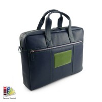 Pantone Matched Sandringham Leather Commuter Bag