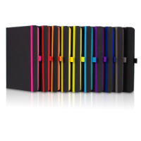 Soft Feel PU DeNiro Edge A5 Notebook - Debossed