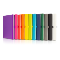 Soft Feel PU Dunn A4 Notebook - Printed