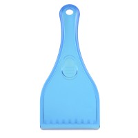 Plastic ice scraper with a sturdy handle and a thumb grip for control and ease of use.  An extremely useful and practical promotional gift for drivers.  With a great branding area,