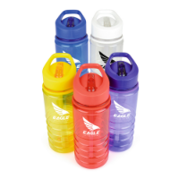 550ml translucent coloured, Tritan plastic drinks bottle