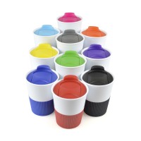 Rubber Based plastic take out mug