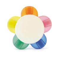 Plastic flower shaped highlighter