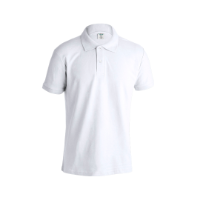 MPS180 Adult White Polo Shirt 