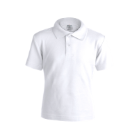 YPS180 Kids White Polo Shirt 