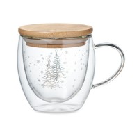 Double wall borosilicate mug