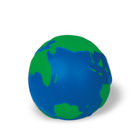 Anti-stress ball globe         