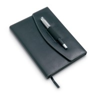 A5 notebook portfolio with pen