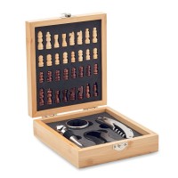 CHESSET - Chess board wine set