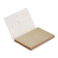 Grass/seed paper memo pad